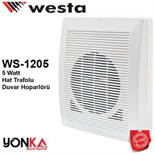Westa Ws-1205 Hat Trafolu Duvar Hoparlörü 13 cm 5 Watt / 100V