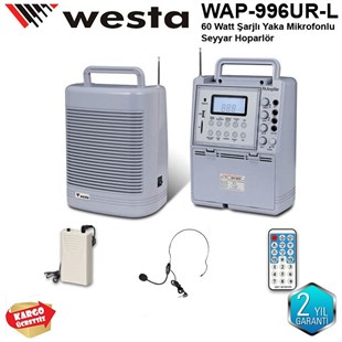 Westa WAP-996UR-L Seyyar Portatif Taşınabilir Ses Sistemi