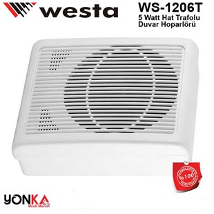 Westa Ws-1206T Hat Trafolu Duvar Hoparlörü 16 cm 5 Watt / 100V