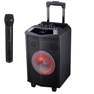 Oyility Dk-8İ Karaoke Mikrofonlu Taşınabilir Hoparlör Ses Sistemi 200 Watt