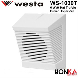 Westa Ws-1030T Hat Trafolu Duvar Hoparlörü 13cm 3-6 Watt (Çift)