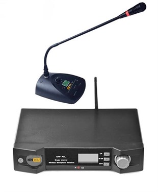 Hepa Merz HM-8001M UHF Telsiz Kablosuz Masa Kürsü Mikrofonu