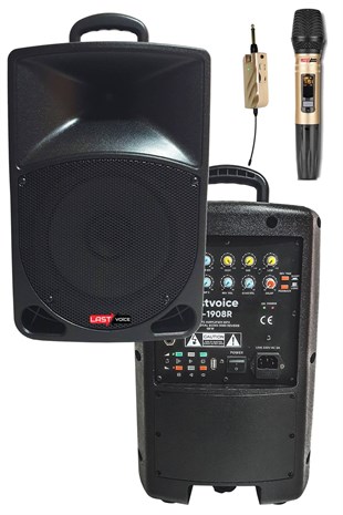 Lastvoice Ls-1908XR Reverbli 8 125 Watt Taşınabilir Hoparlör Ses Sistemi
