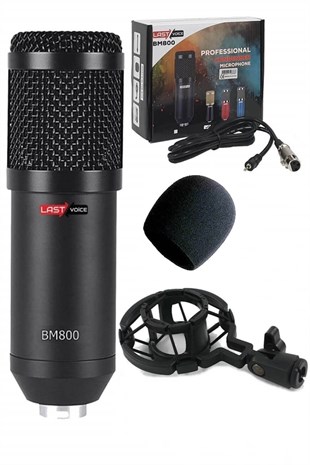 BM800 Mikrofon + Fast Track Usb Ses Kartı