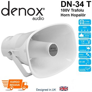 Denox Dn-34t Dış Mekan Hat Trafolu Horn Hoparlör 100V /8 Ohm
