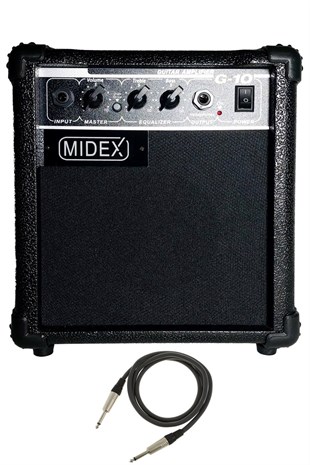 Midex G10 Profesyonel Elektro Gitar Amfisi 10 Watt ( Jak Kablo Hediye)