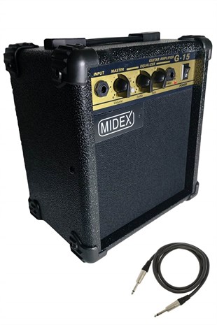 Midex G15 Profesyonel Elektro Gitar Amfisi 15 Watt ( Jak Kablo Hediye)