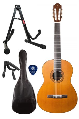 Yamaha C40 Full Paket Klasik Gitar ( Kılıf, Capo, Stand ve Pena Hediye )
